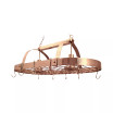 Elegant Designs 2 Light Kitchen Pot Rack with Downlights