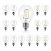 15 Pack Bulbs - G40 Bulb, 1 Watt, 2700K Soft White Hue