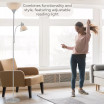 Susan Floor Lamp with White Cone Shade