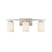 Trade Winds Kingston 3-Light Bathroom Vanity Light in Brushed Nickel