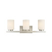 Trade Winds Kingston 3-Light Bathroom Vanity Light in Brushed Nickel