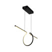 Ali 34.5" Dimmable Adjustable Integrated LED Metal Linear Pendant