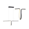 Ali 34.5" Dimmable Adjustable Integrated LED Metal Linear Pendant