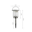 Dual Mode Solar Powered Insect Catcher Light with Hanger and Stake