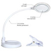Lightview Flex LED 2-in-1 Magnifier Desk Lamp - (2.25x) 5 Diopter