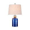 Azure Glass Bottle Led Table Lamp