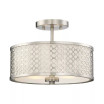 Trade Winds Hutchins Semi-Flush Mount Drum Ceiling Light