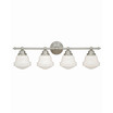Huntley 4 Light Farmhouse Bathroom Vanity Wall Light Schoolhouse Glass