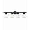 Huntley 4 Light Farmhouse Bathroom Vanity Wall Light Schoolhouse Glass