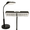 Light Accents Battery Powered Desk Lamp Super Bright LED's with Adjustable Metal Goose Neck (Black)