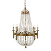 Frosted Crystal Bead Chandelier