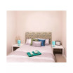 Simple Designs Stonies Small Stone Look Table Bedside Lamp 2 Pack Set