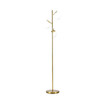 3-Light Modern Floor Lamps for Living Room, Tree Standing Lamp for Bedroom with Globe Lampshade, Steel Base, (Bulb not Included), Gold