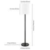 Braun Floor Lamp with Round Base