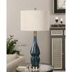 Prussian Blue Ceramic Lamp