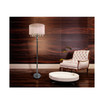 Elegant Designs Trendy Romantic Sheer Shade Floor Lamp with Hanging Crystals