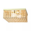 Elegant Designs Elipse Crystal 2 Light Square Ceiling Flush Mount