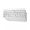Elegant Designs Elipse Crystal 2 Light Square Ceiling Flush Mount