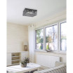 Elegant Designs Elipse Crystal 2 Light Square Ceiling Flush Mount