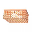 Elegant Designs Elipse Crystal 2 Light Square Ceiling Flush Mount