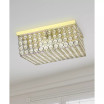 Elegant Designs Elipse Crystal 2 Light Square Ceiling Flush Mount
