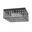 Elegant Designs Elipse Crystal 2 Light Square Ceiling Flush Mount