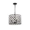 Gabrielle 16" Crystal,Metal LED Pendant Oil-Rubbed
