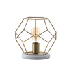 James 10" Metal/Marble LED Table Lamp
