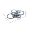 LED Hanging Chandelier Lighting Fixture w/ 6 Rings & 50,000 Hour Lifespan