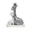 Jungle Friends White/Gray Giraffe Nursery Lamp with Shade & Bulb
