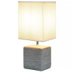 Petite Stone Table Lamp with Shade