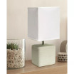 Petite Stone Table Lamp with Shade