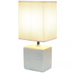Petite Stone Table Lamp with Shade
