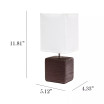 Petite Stone Table Lamp with Shade