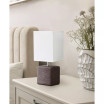 Petite Stone Table Lamp with Shade