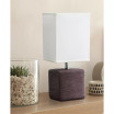 Petite Stone Table Lamp with Shade