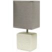Petite Stone Table Lamp with Shade
