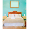 Simple Designs Gemini 2 Pack Mini Touch Table Lamp Set with Fabric Shades