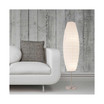 Diploma Chrome Floor Lamp With Paper Shade (2-Pack)