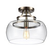Kostandea 13.5" 1-Light Indoor Flush Mount Ceiling Lights with Light Kit