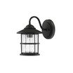 1-Light Wall Sconce In Matte Black