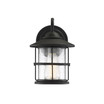 1-Light Wall Sconce In Matte Black