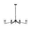 Salem 8-Light Chandelier in Forged Iron