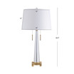 Zoe 2-Light Crystal Led Table Lamp