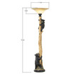 Pacific Coast Climbing Bears Torchiere Floor Lamp