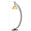 home by Pacific Coast Bronze Arc Orbit Floor Lamp