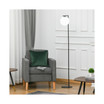 Freestanding Office Floor Lamp Contemporary Light w/ Metal Frame, Black