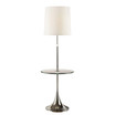 Enzo Modern Adjustable 52 To 65" Floor Lamp with Tempered Glass Table
