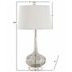Milano Antique Mercury Glass Table Lamp