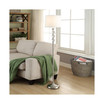 61" Metal and Crystal Floor Lamp